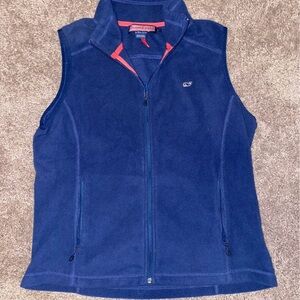 Vineyard Vines Navy Fleece Vest